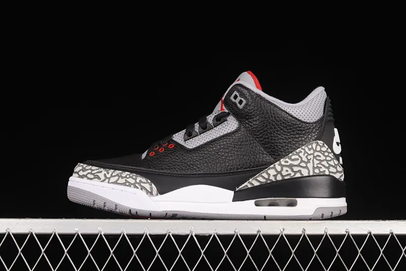 All Categories Air Jordan Jordan Series Basketball Shoes Air Jordan 3 Foreign Trade Version Air Jordan 3 Retro Black Cement (2018) AJ3 Joe 3 Retro Black Cement 854262-001